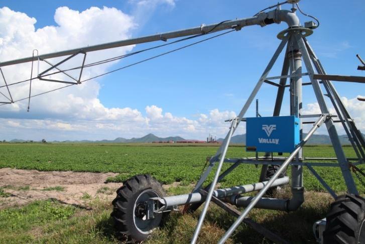 IoT-enabled center pivot peanut farm in Cambodia